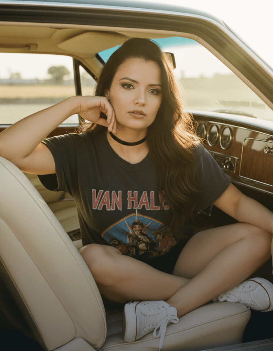 Vintage Luxury Car Relaxed Pose reference photo