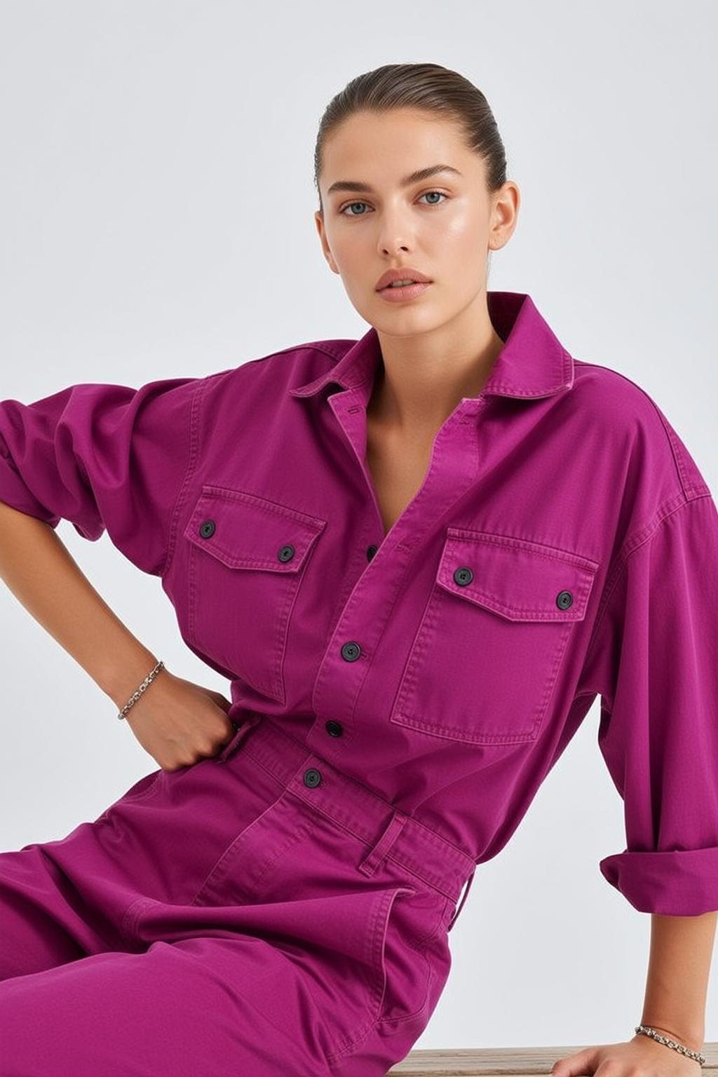 Fashion Week Young Pulled Back Bun Fair reference photo