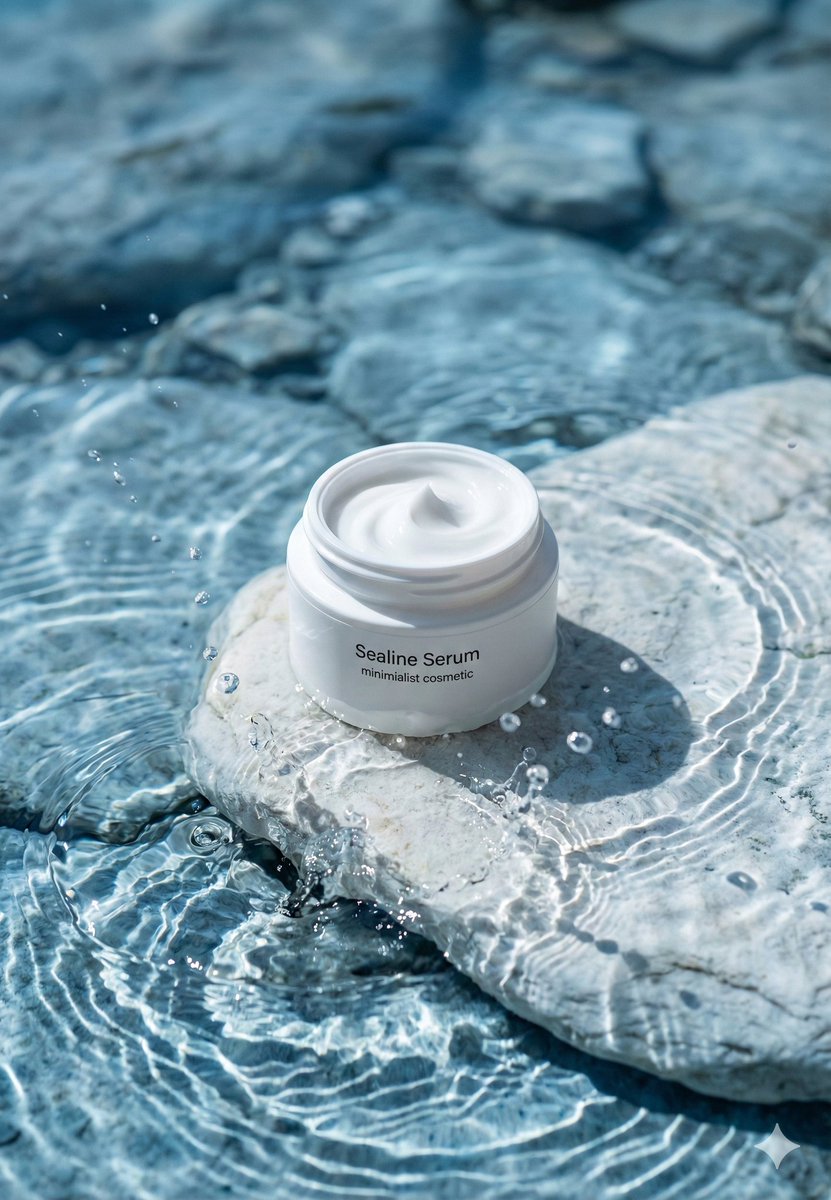 Luxury Serum Water Stone Realism
