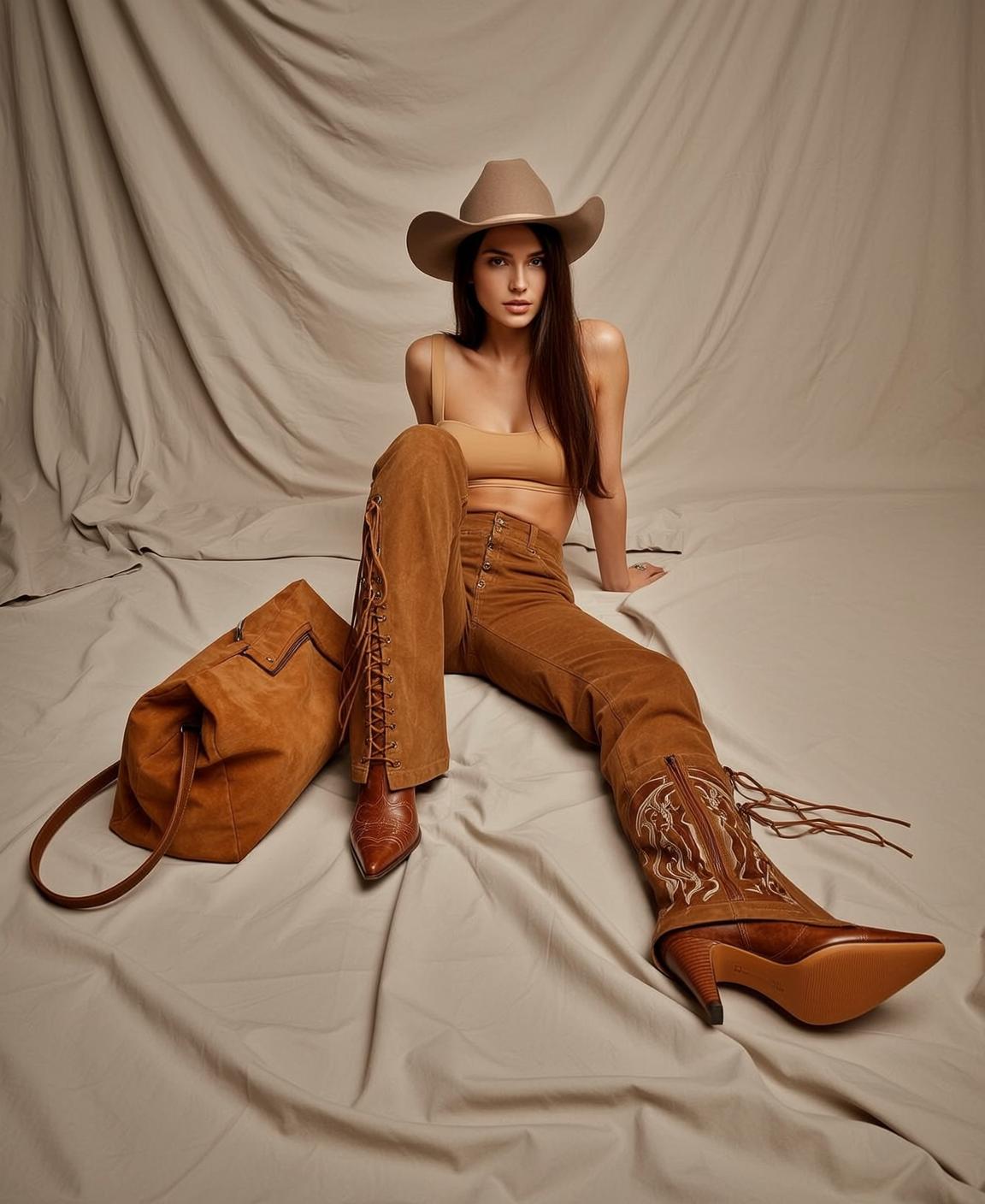 Cowboy Hat Suede Studio reference photo