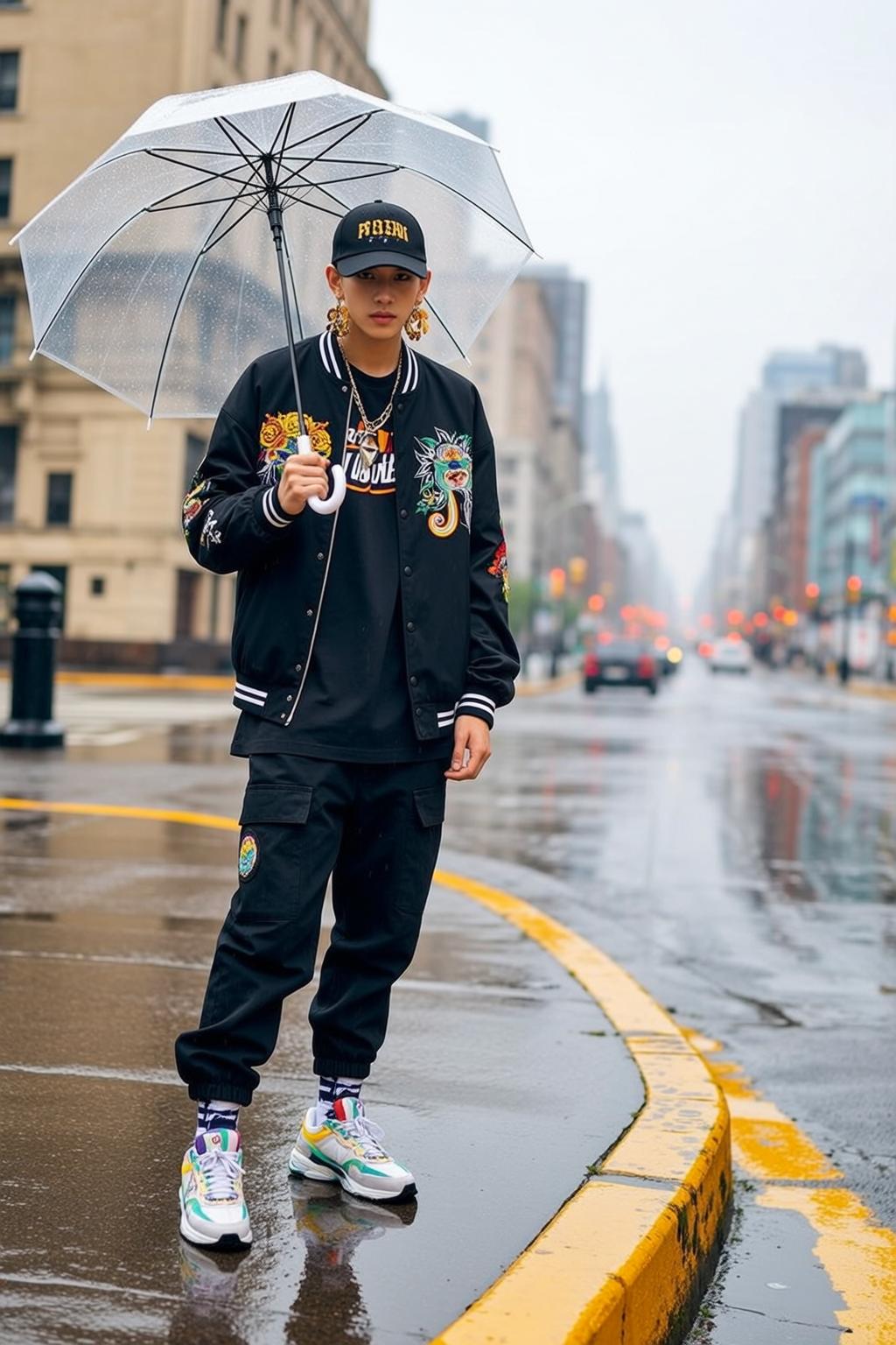 Young Short Black Hair Light Skin Bomber reference photo
