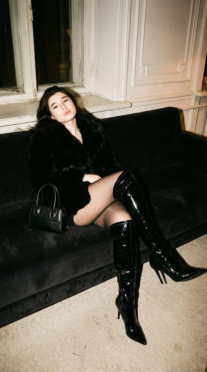 Realistic Night Fashion Editorial Flash