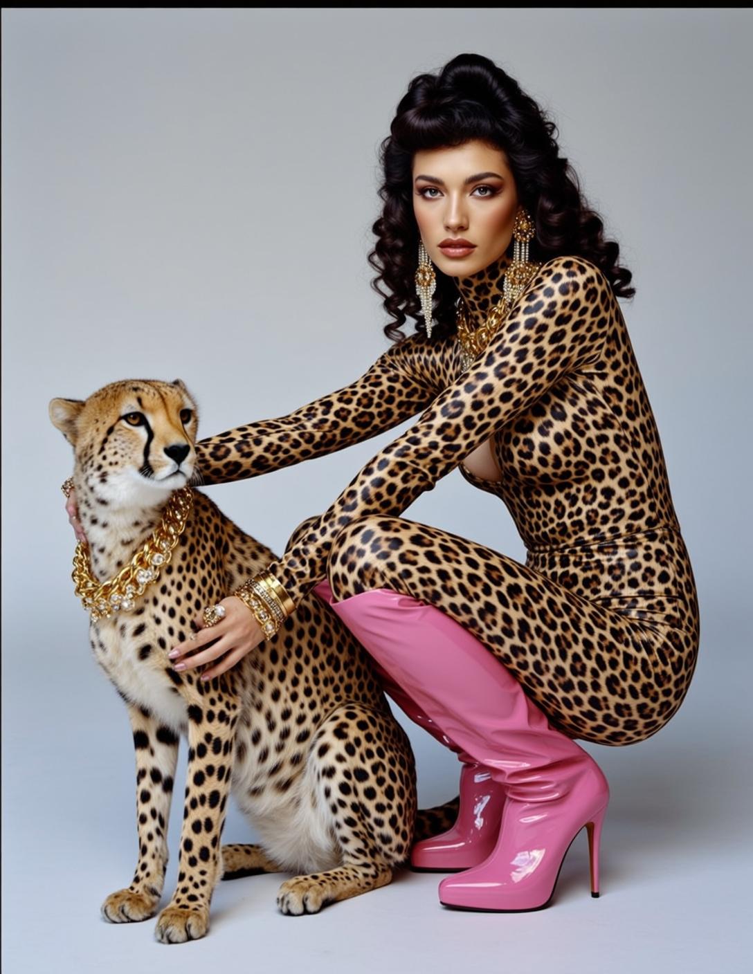 Explore Crouched Right Cheetah Her Left Arm reference photo