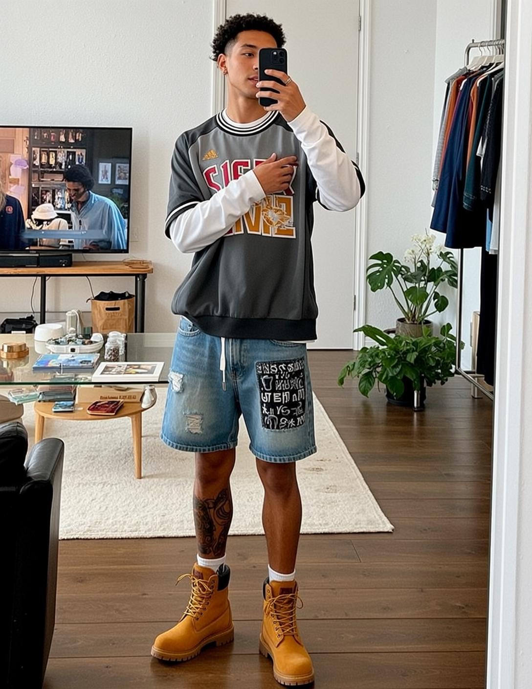 Explore Full-body Captures Young Standing Living Room reference photo