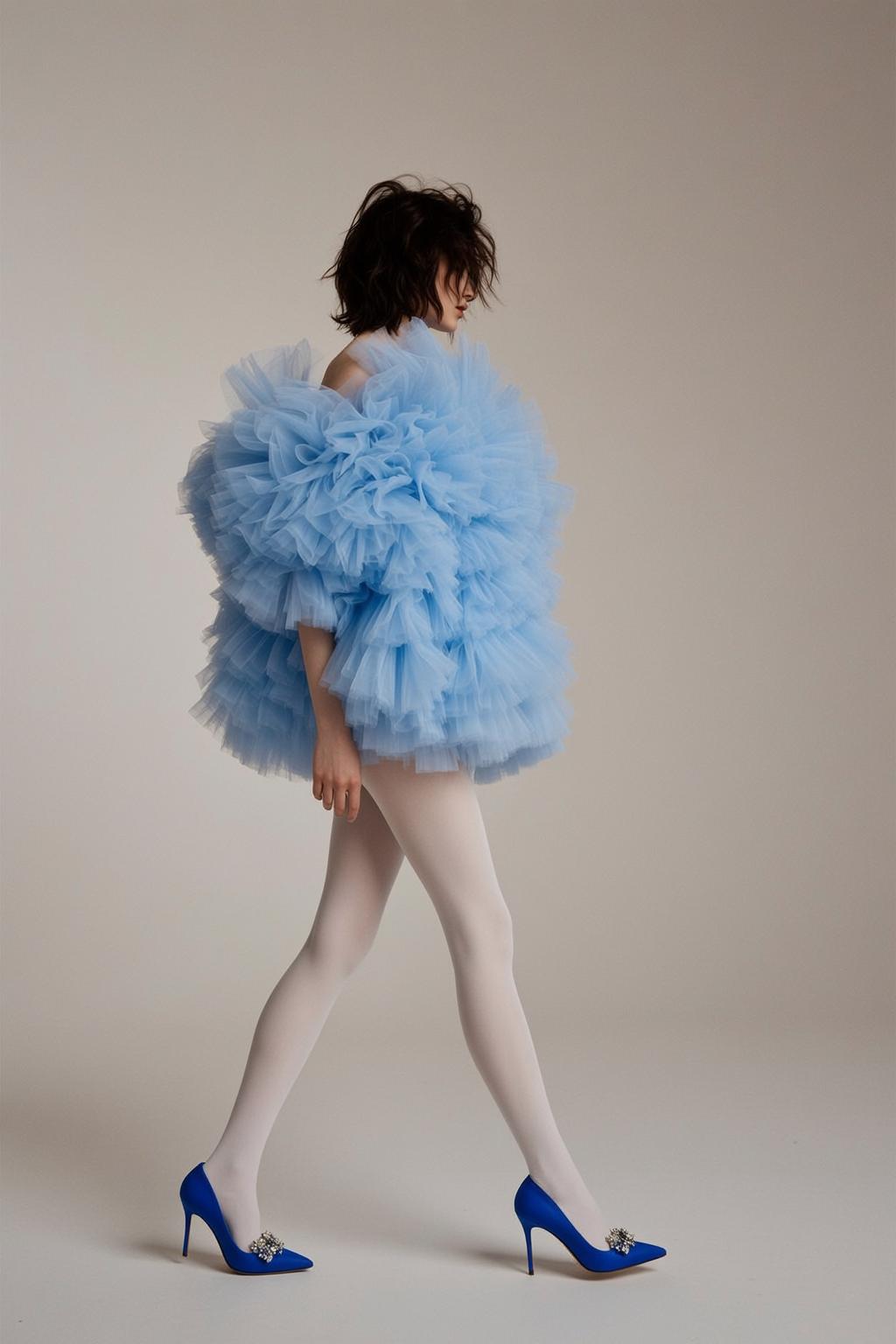 Blue Tulle Dress Studio