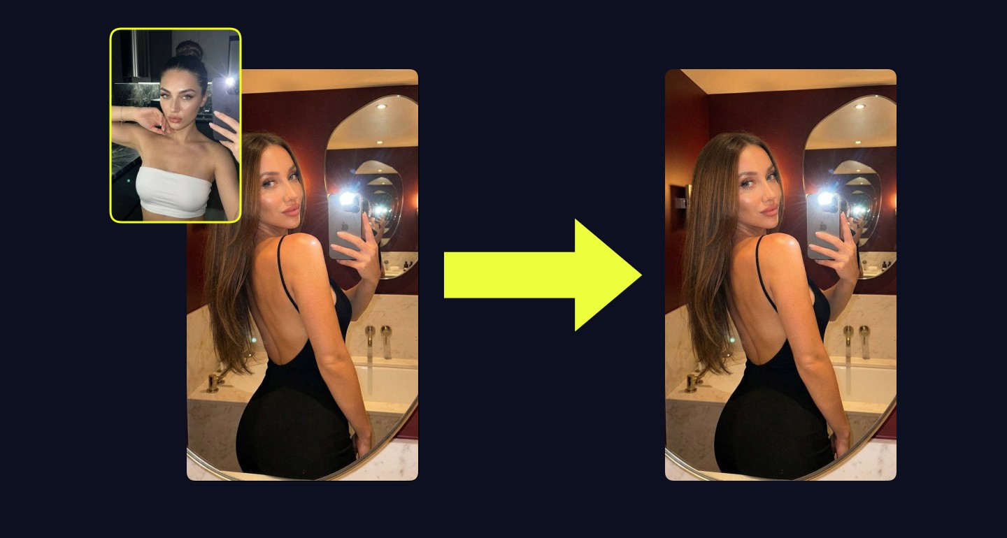 Lily remix walkthrough for Luxury Bathroom Mirror Selfie Black Backless Dress