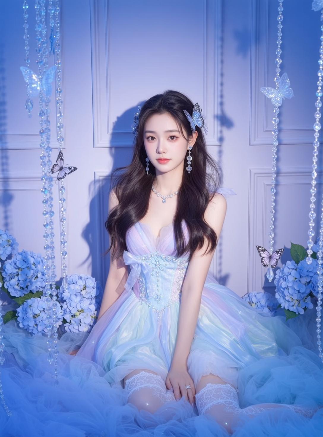 Pastel Corset Dreamlike Pose reference photo