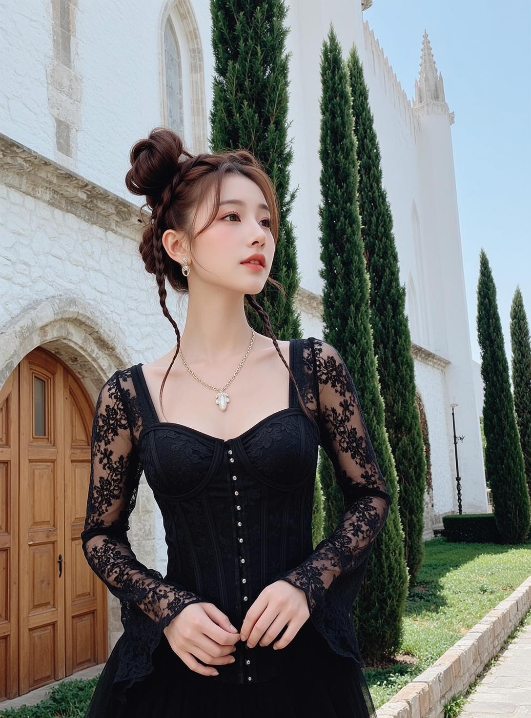 Black Lace Cypress Villa reference photo