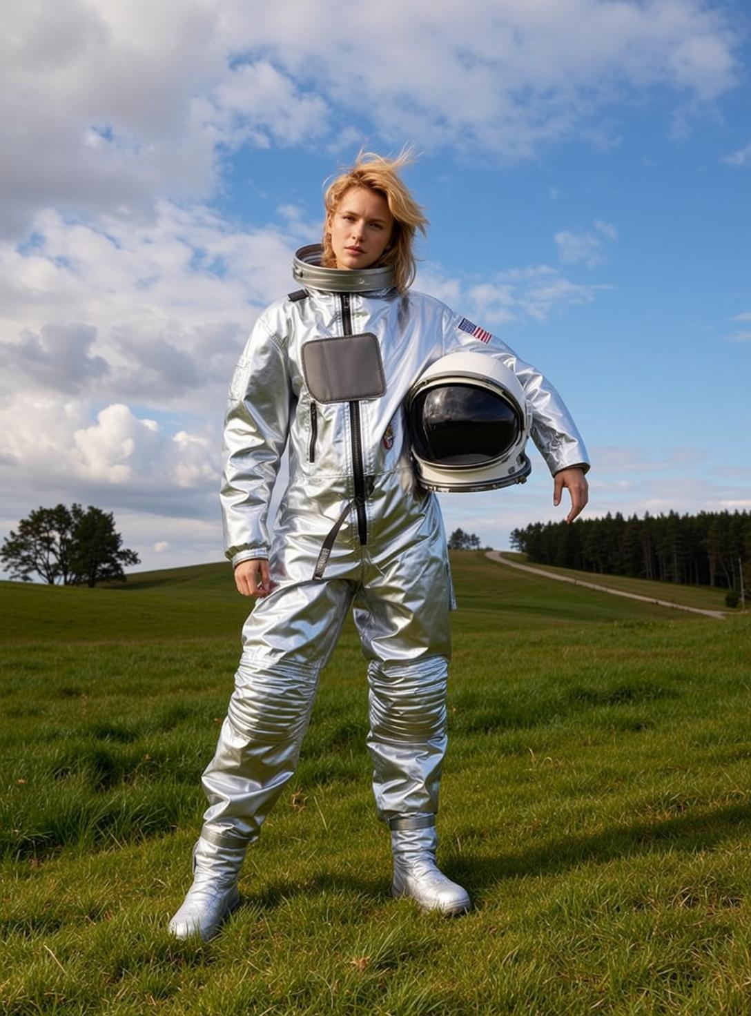 Astronaut Suit Grassy Hill reference photo