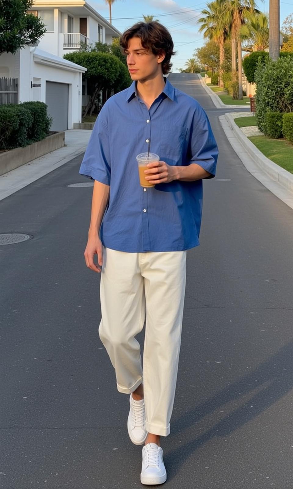 Golden Hour Drink Walk reference photo