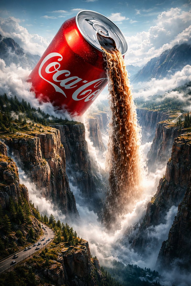 Giant Coke Can Waterfall Canyon