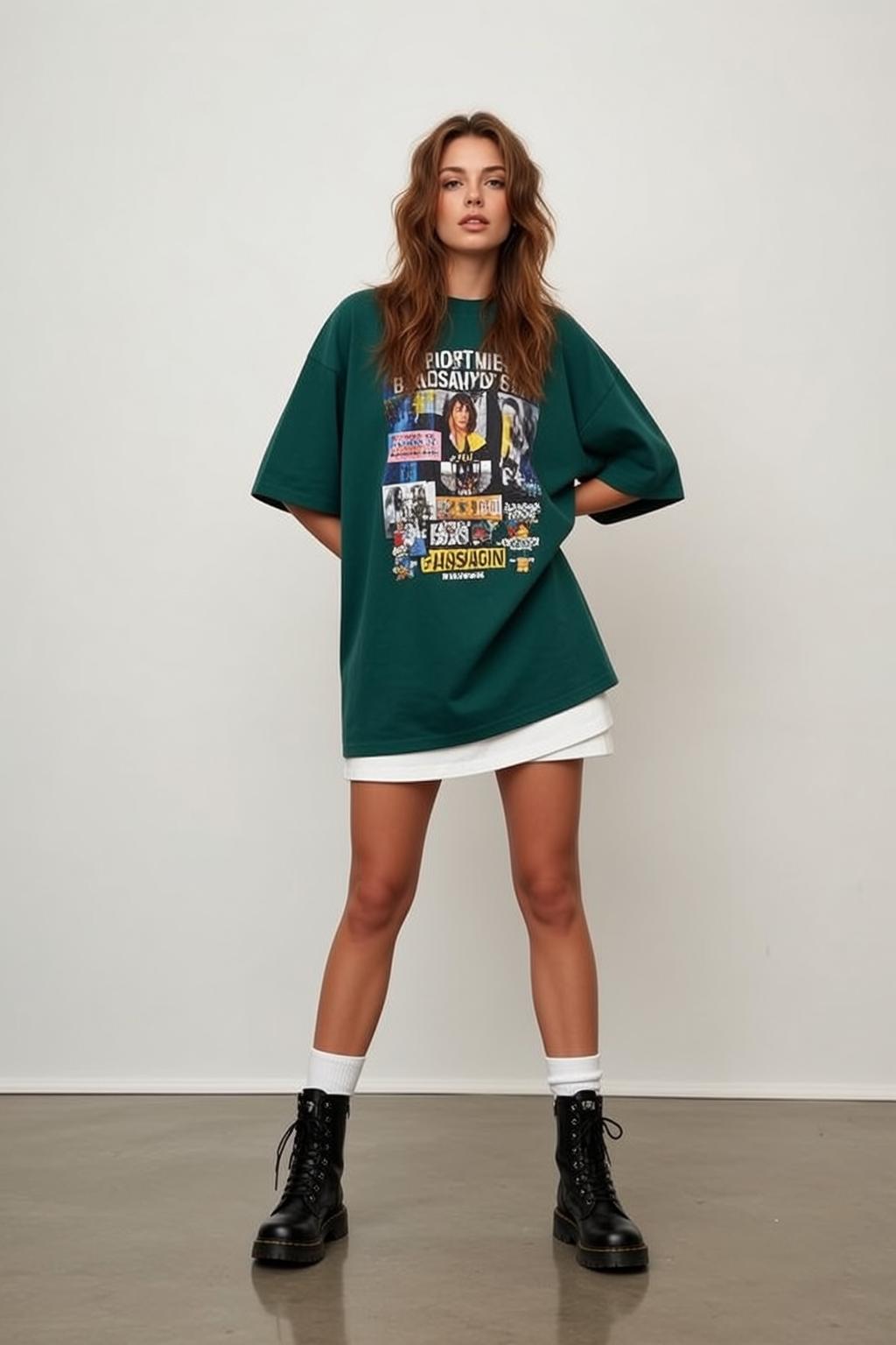Casual Young Long Wavy Brown Fair Oversized reference photo