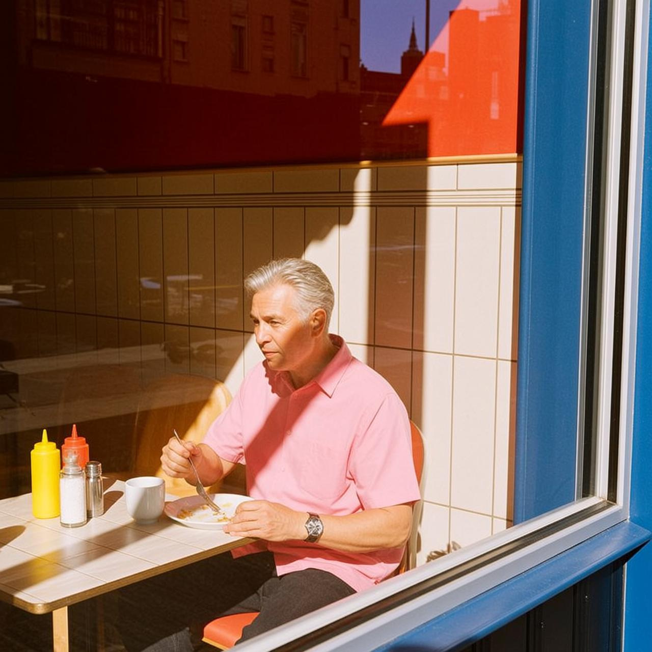 World Recreate This Scene Prompt Description Middle-aged reference photo