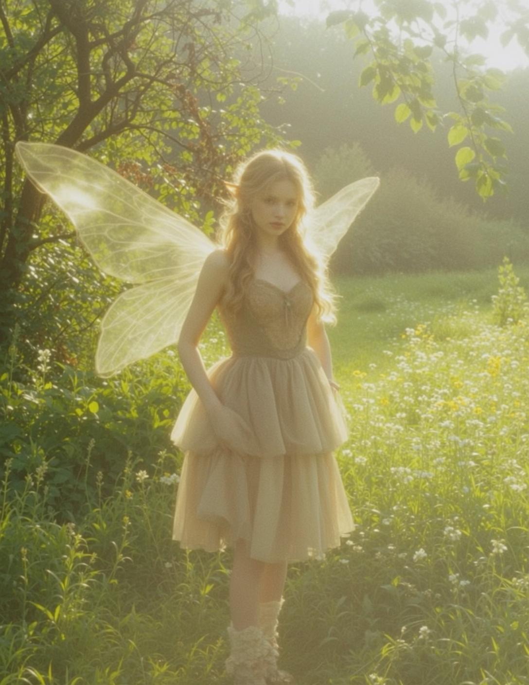 Golden Fairy Field At Sunset reference photo