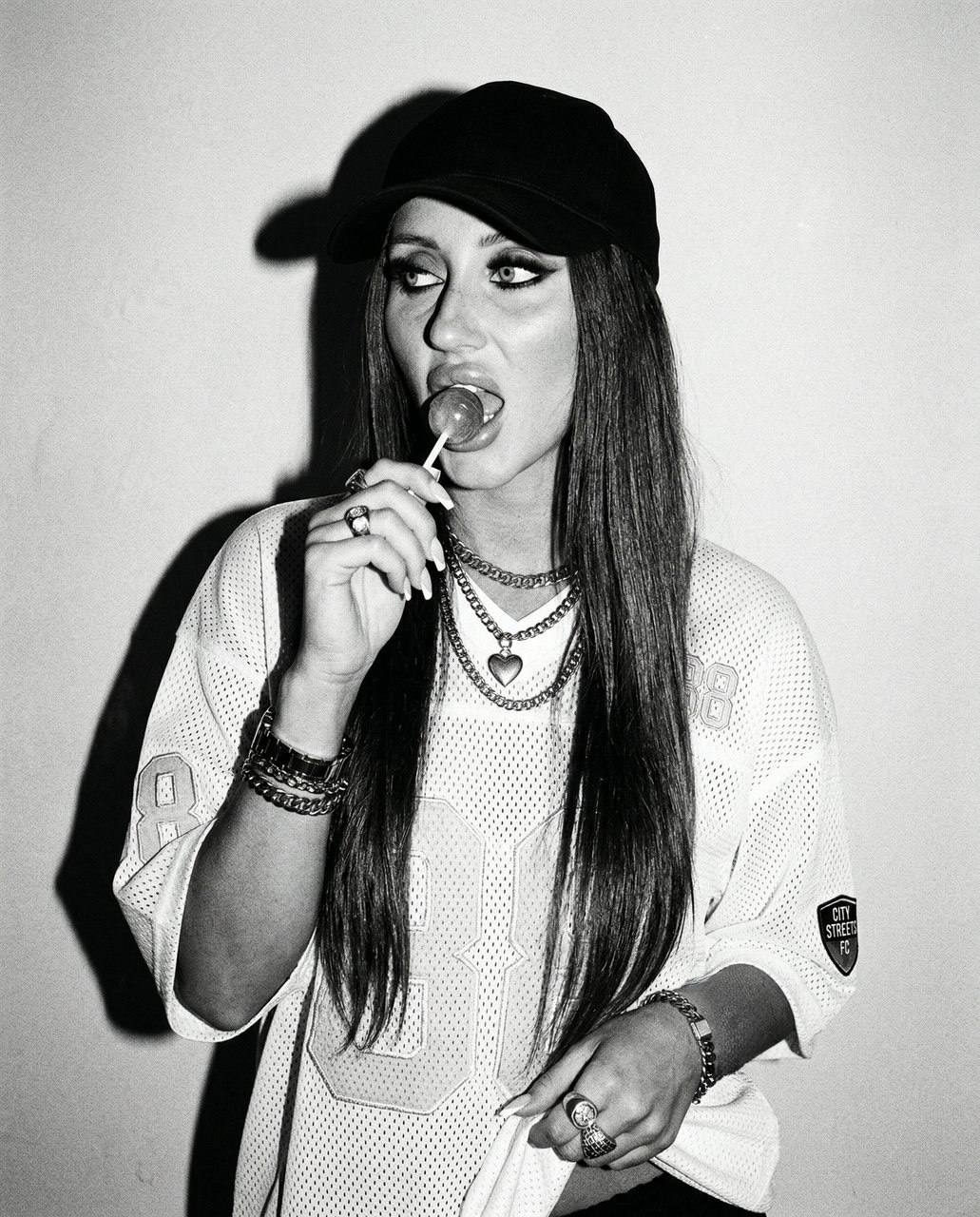 Girl Street Fashion Lollipop Direct Flash