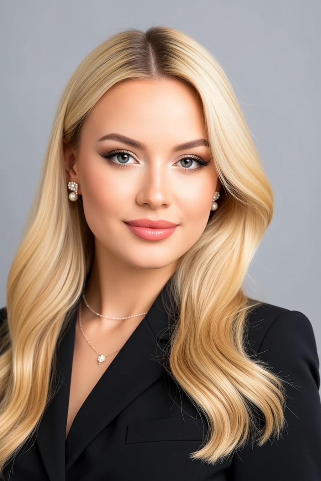 Black Blazer Studio Portrait reference photo