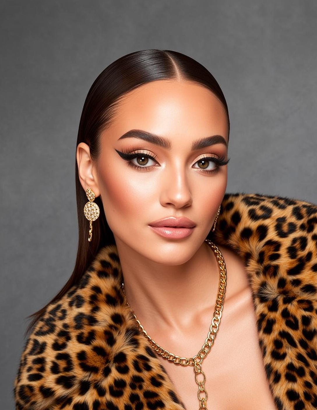 Makeup Young Head Shoulders Facing Slightly Left reference photo