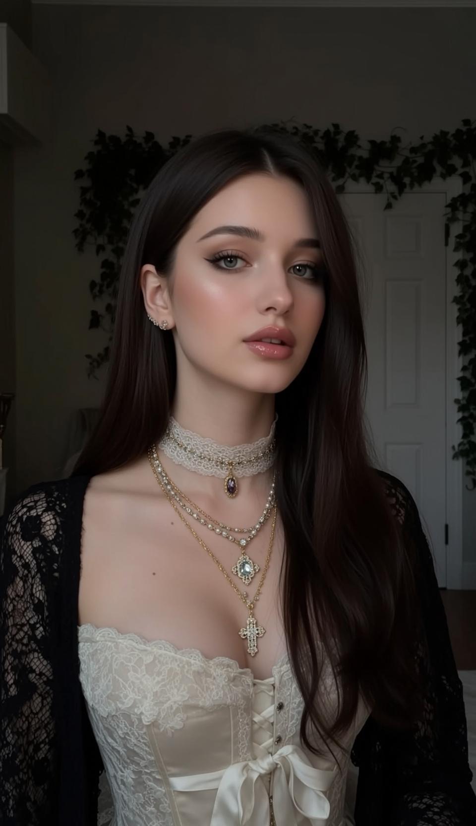 Indoors Corset Portrait reference photo
