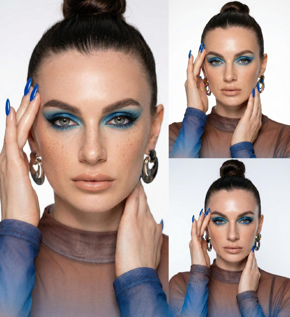 Realistic Beauty Studio Portrait Close Up