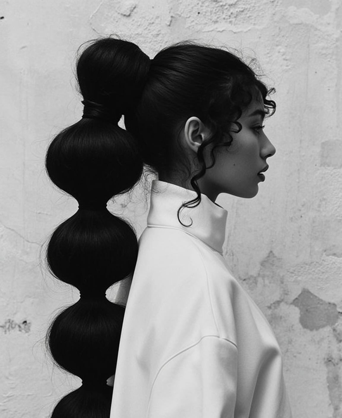 White Turtleneck Profile Shadows reference photo