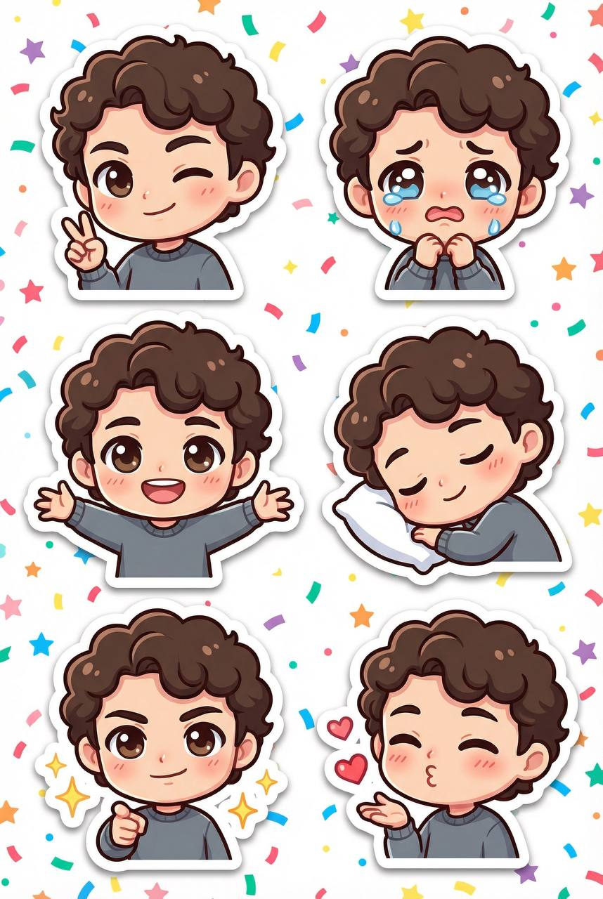 Chibi Person Emoji Sticker Pack
