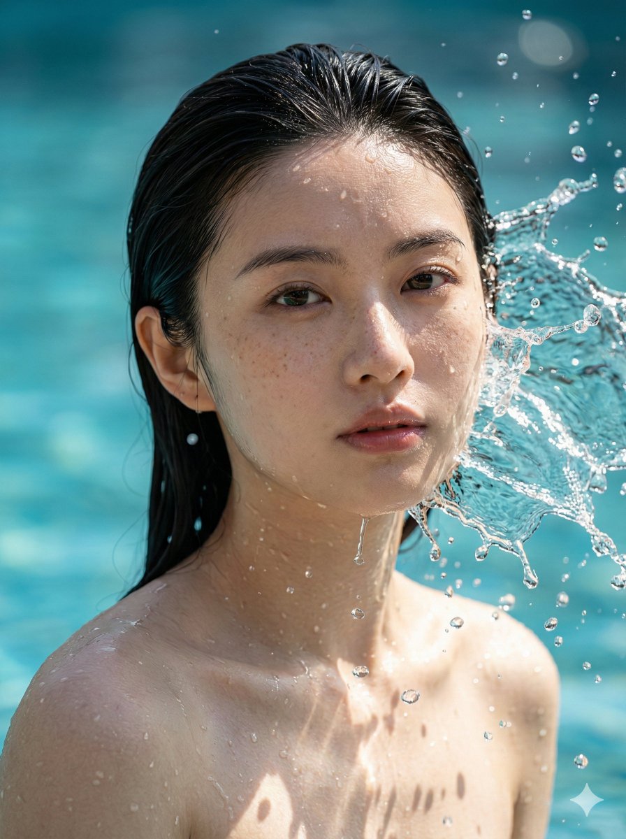 Summer Turquoise Water Splash High Speed Photography