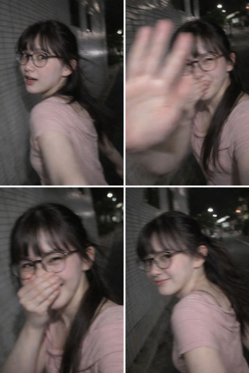 Tokyo Night Sidewalk Candid Walk Surprise Pose