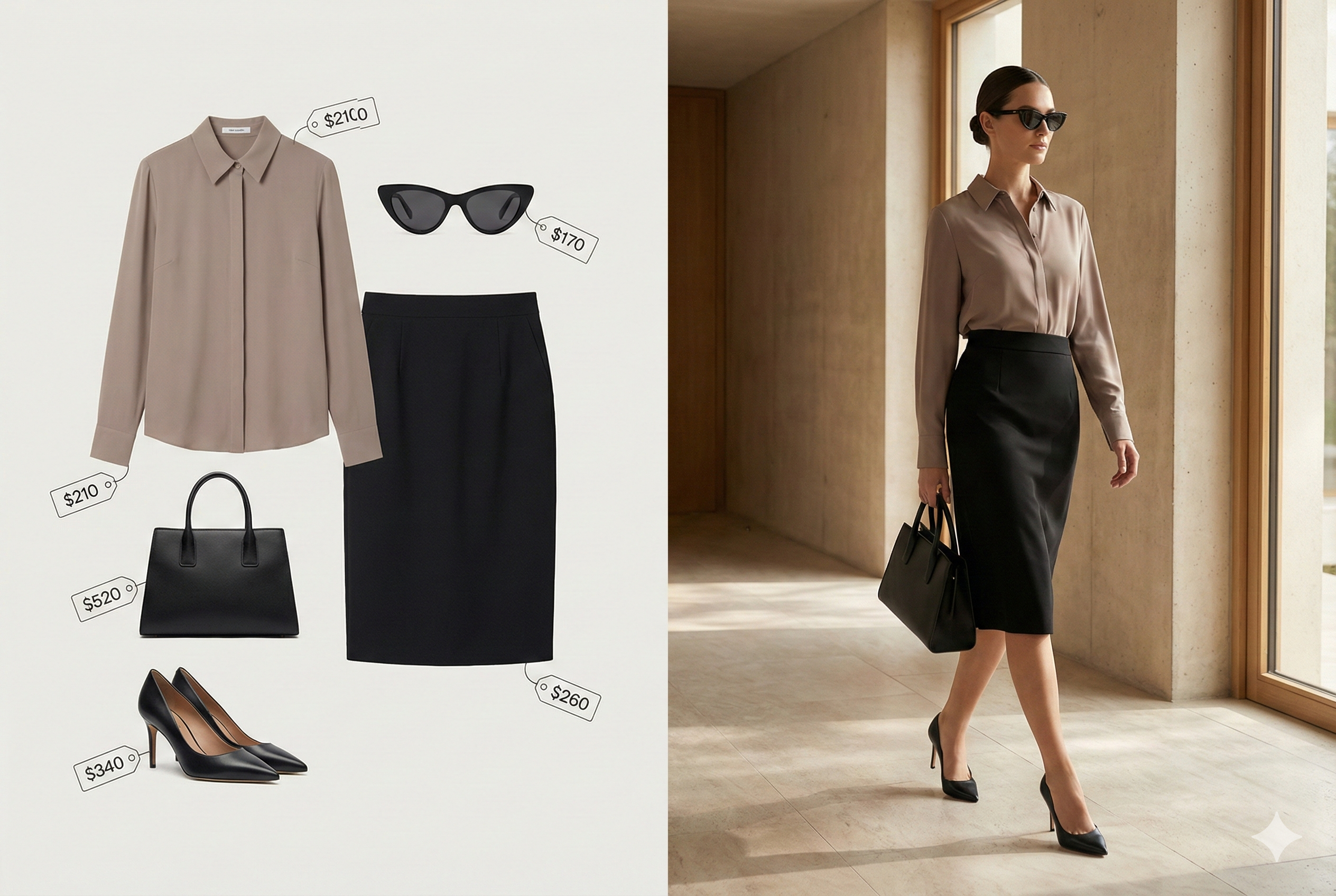 Realistic Woman Modern Interior Walk