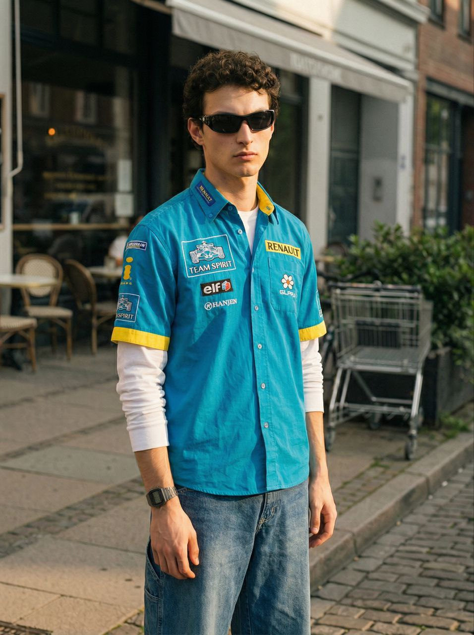 Male Street Mockup Golden Hour