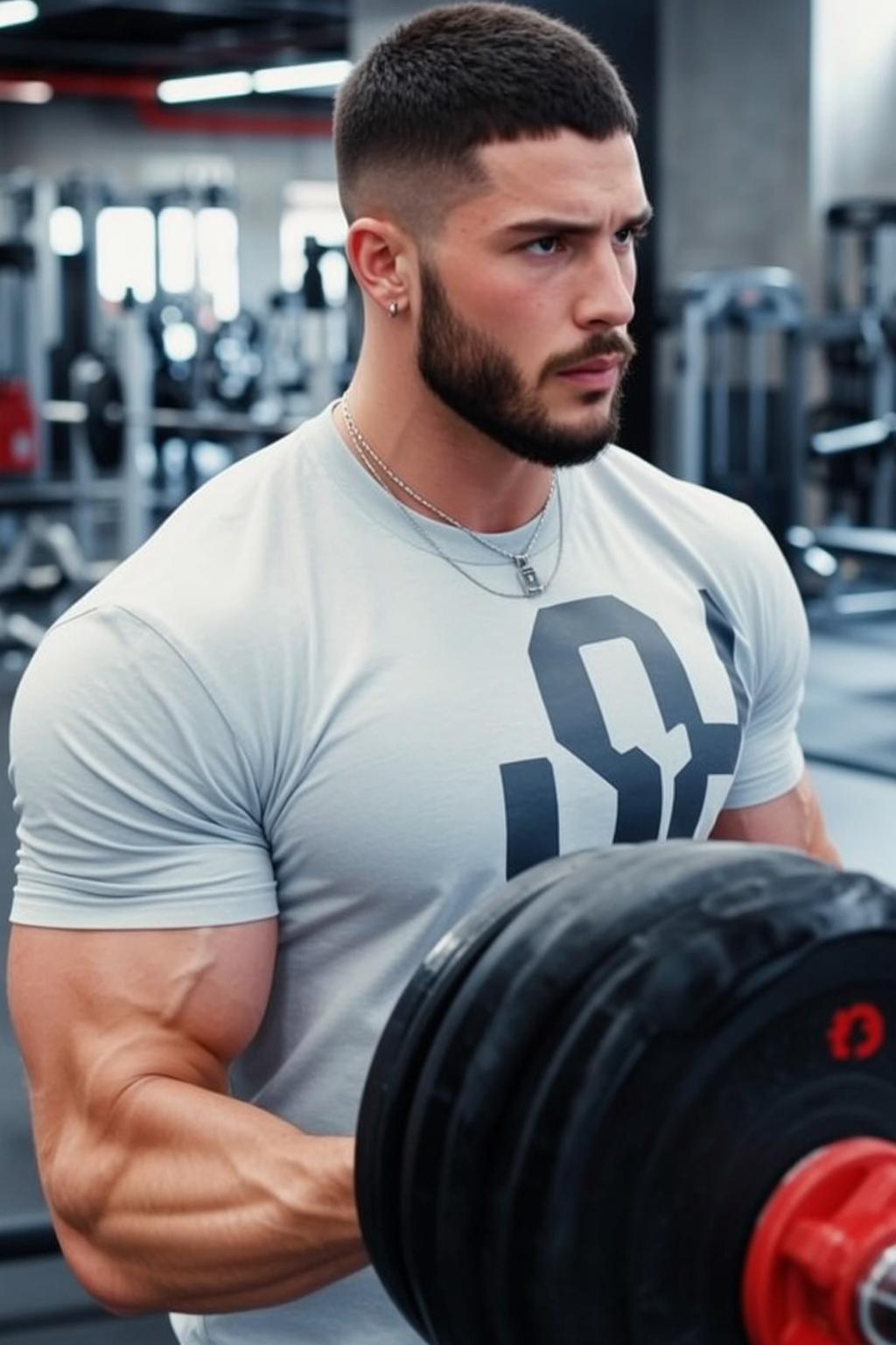 Barbell Grip Gym Scene reference photo
