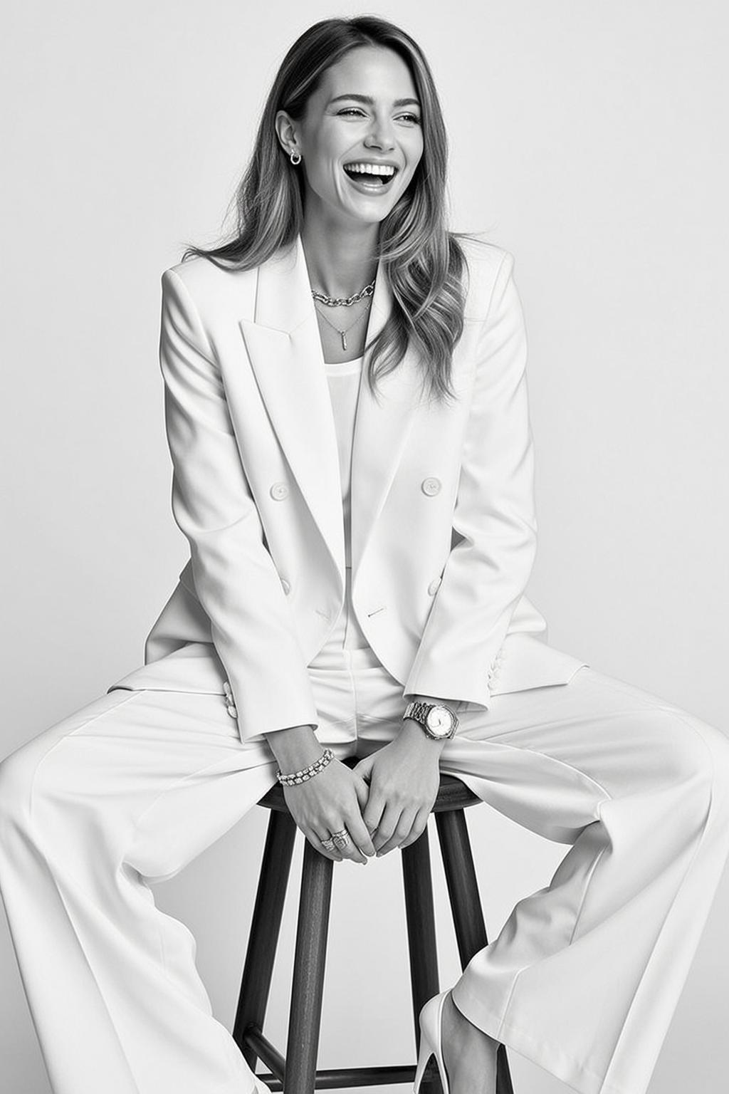 White Blazer Studio Stool reference photo