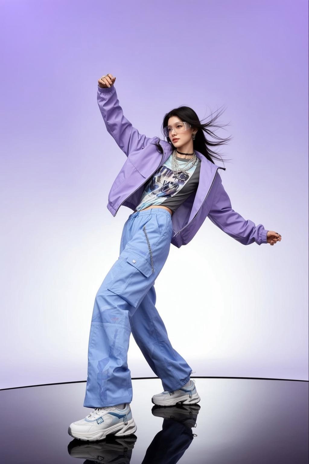 Lavender Bomber Reflective Floor reference photo