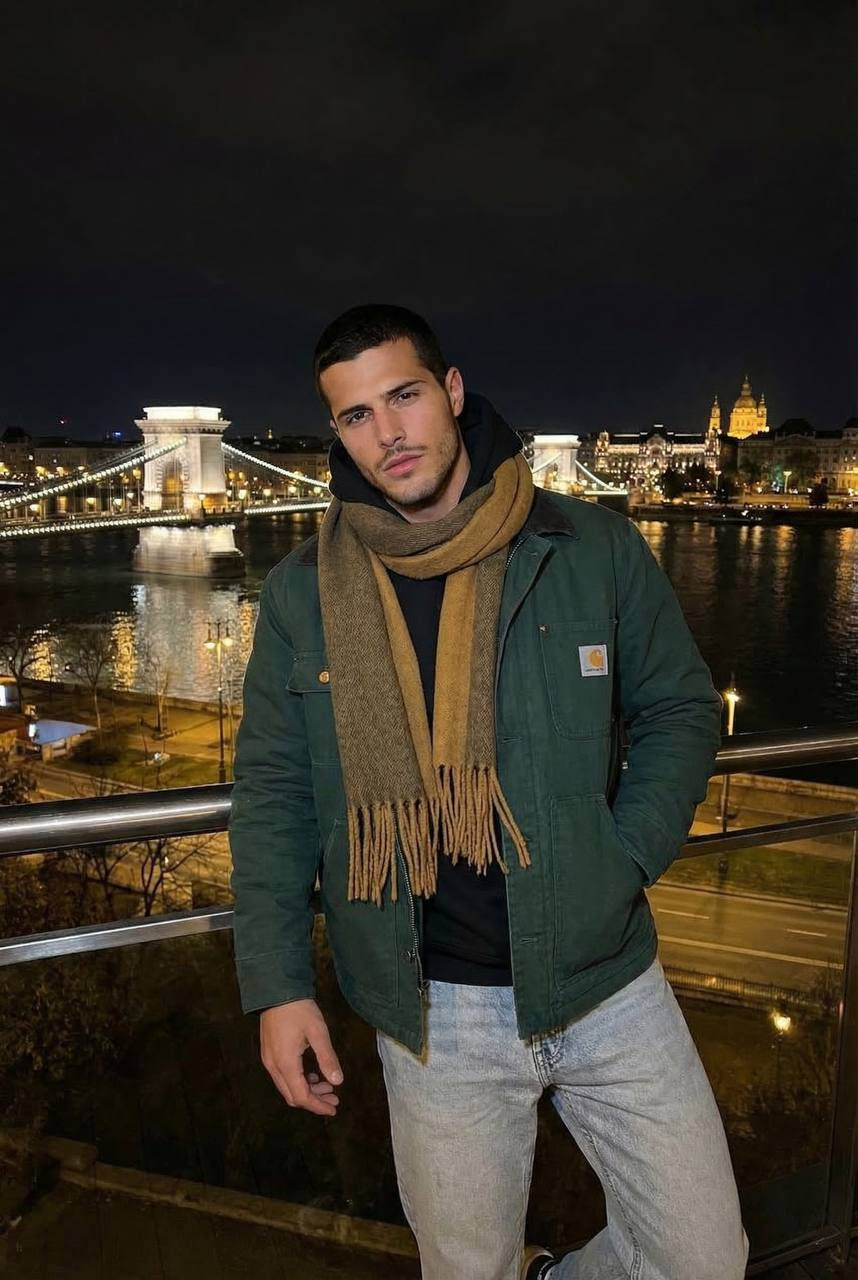 Realistic Night City Man Portrait