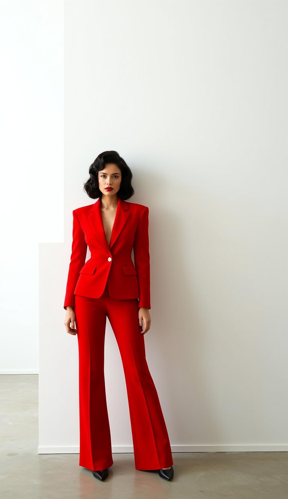 Luxury Young Dark Wavy Shoulder-length Fair Red reference photo