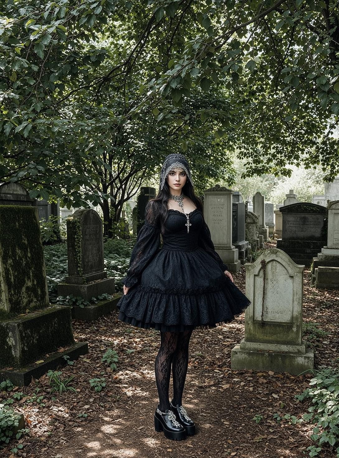 Cemetery Corset Top reference photo