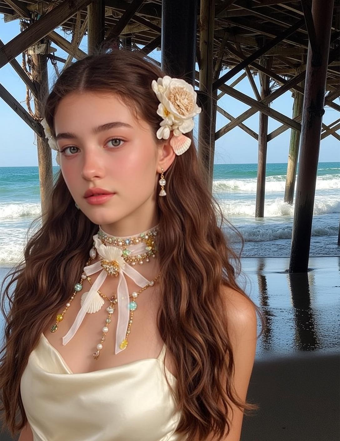 Satin Tube Top Beach Pier reference photo