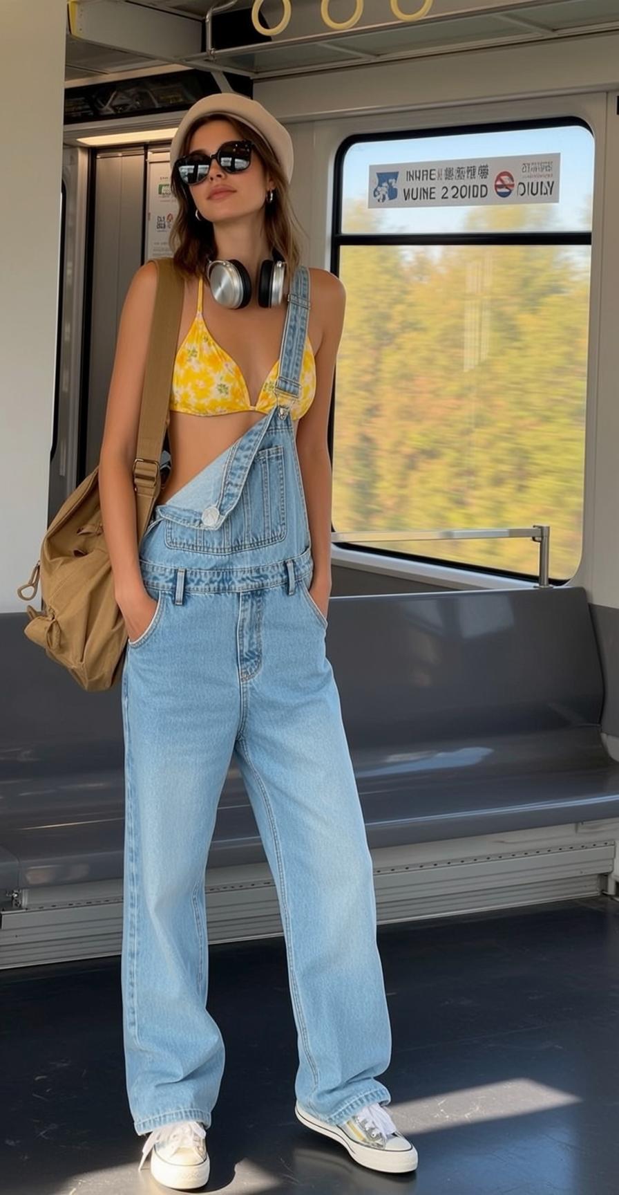 Casual Young Brown Shoulder-length Fair Yellow Floral reference photo