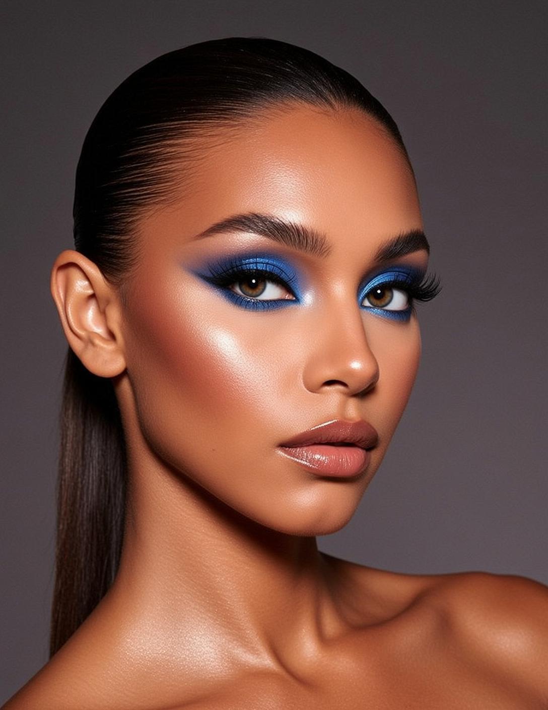 Makeup Posed Close-up Facing Slightly Left Her reference photo