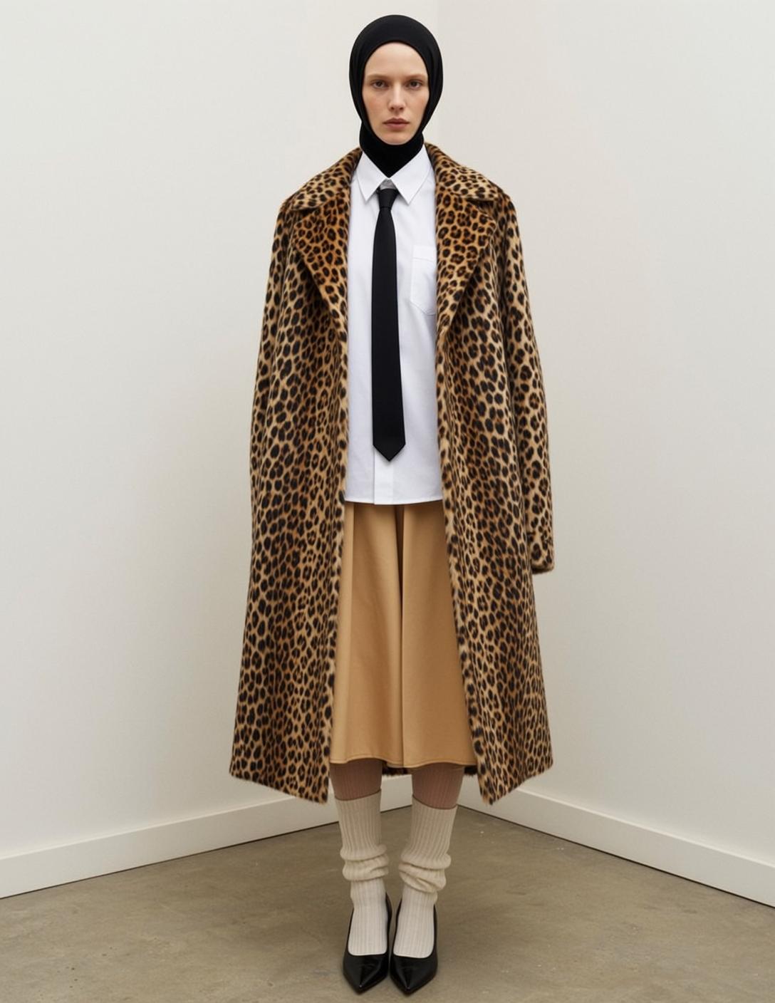 Fashion Week Neutral Black Pale White Collared reference photo