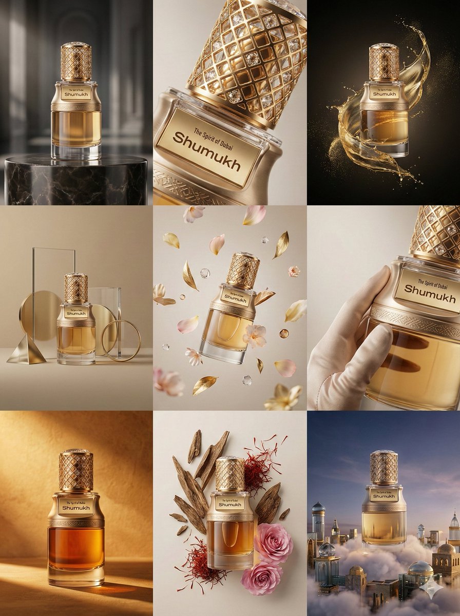 Product Grid Luxury Advertising 3x3