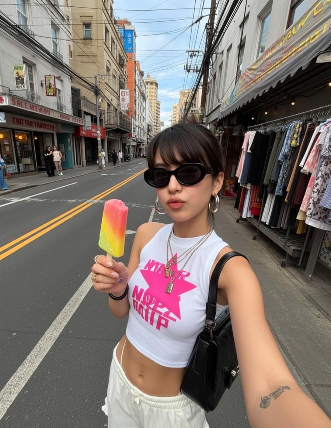 Star Crop Top Popsicle reference photo