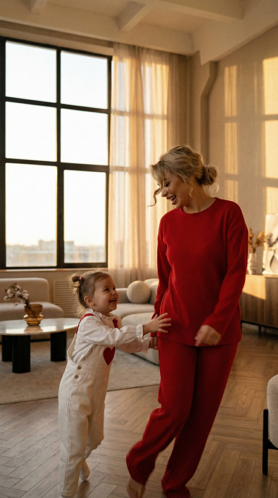 Realistic Apartment Play Golden Hour Motion Blur