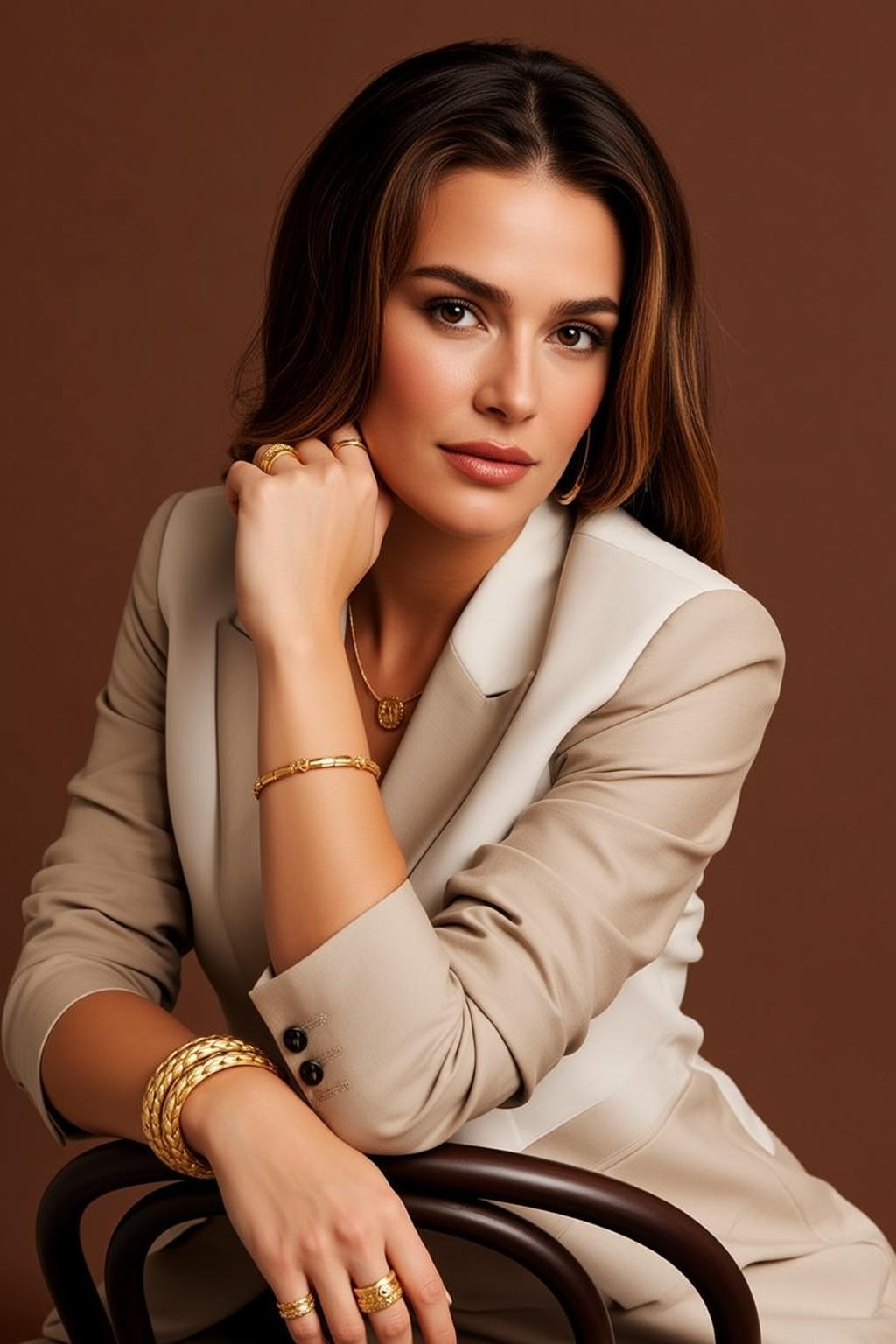 Luxury Young Long Wavy Dark Brown Fair reference photo