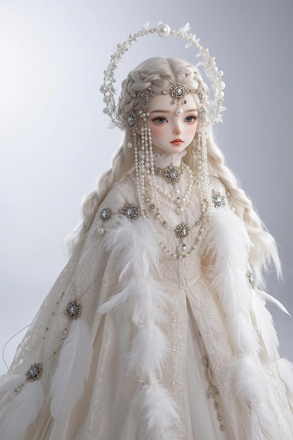 Ethereal Recreate This Scene Prompt Description Doll-like reference photo
