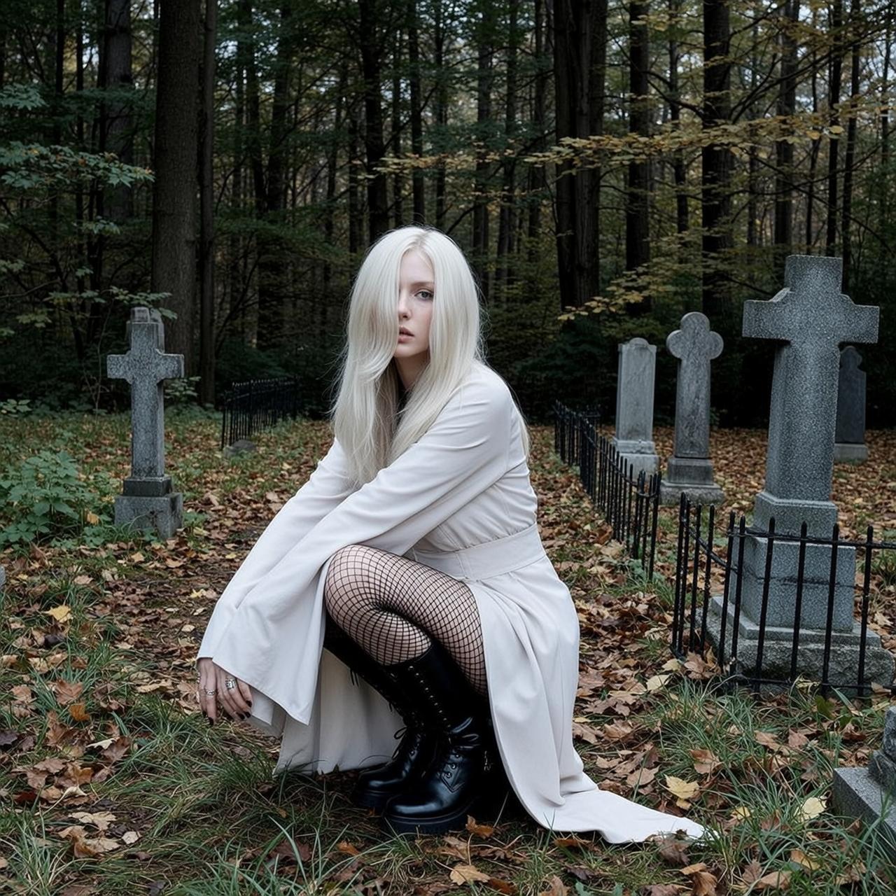 Blonde Platform Boots reference photo