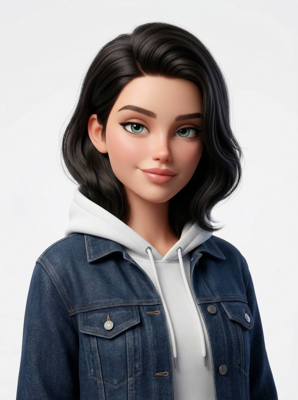 Pixar 3d Avatar Playful Tongue Out White Background