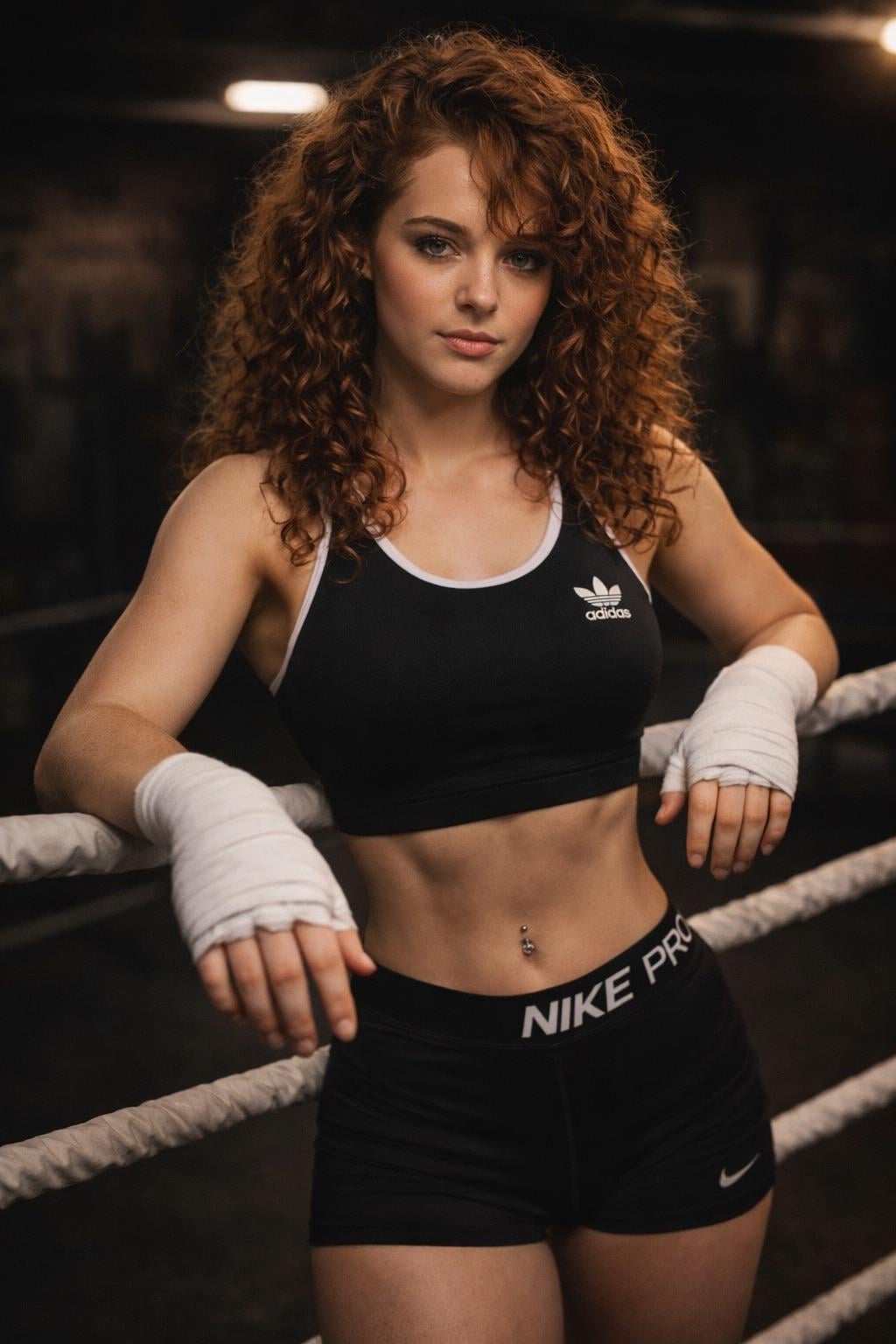 Boxing Ring Warm Confident Mood reference photo