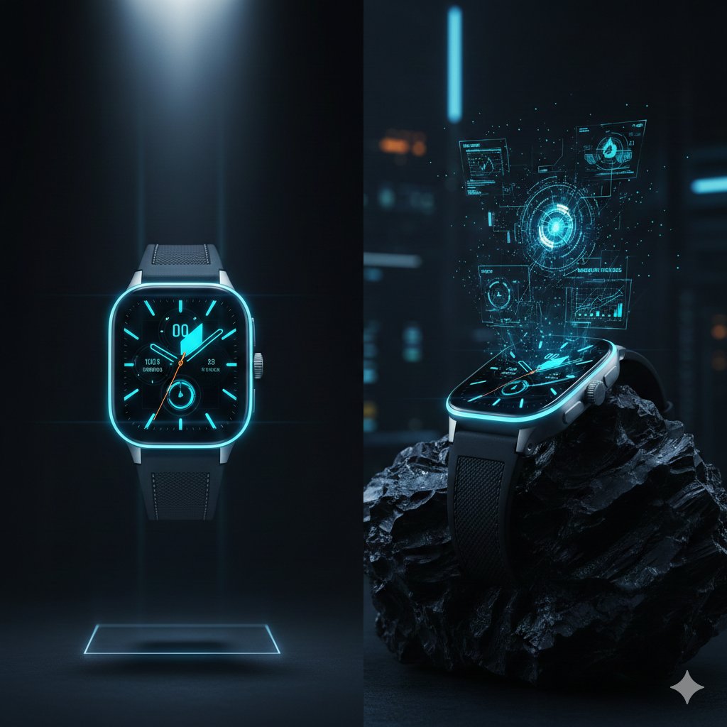 Titanium Luxury Smartwatch Cyber Studio