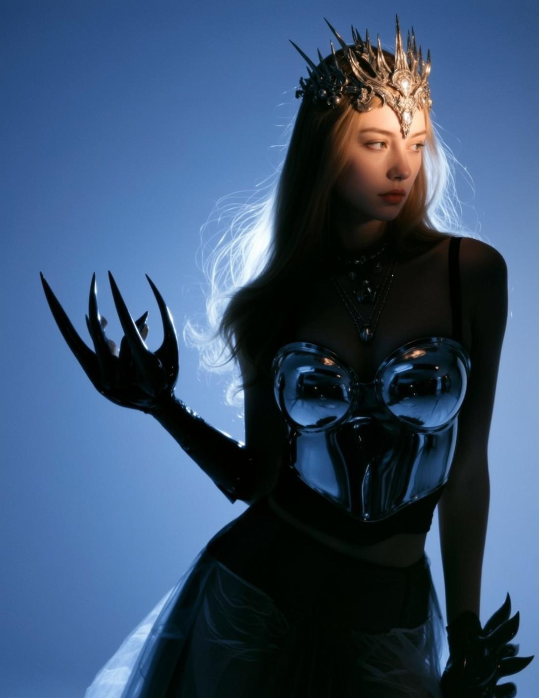 Silver Corset Regal Portrait reference photo