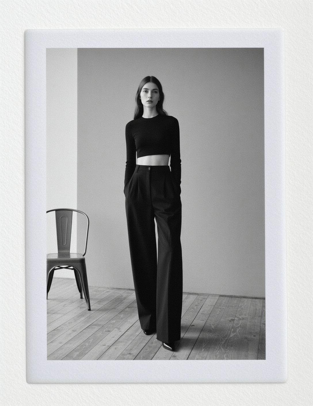 Black Crop Top Chair
